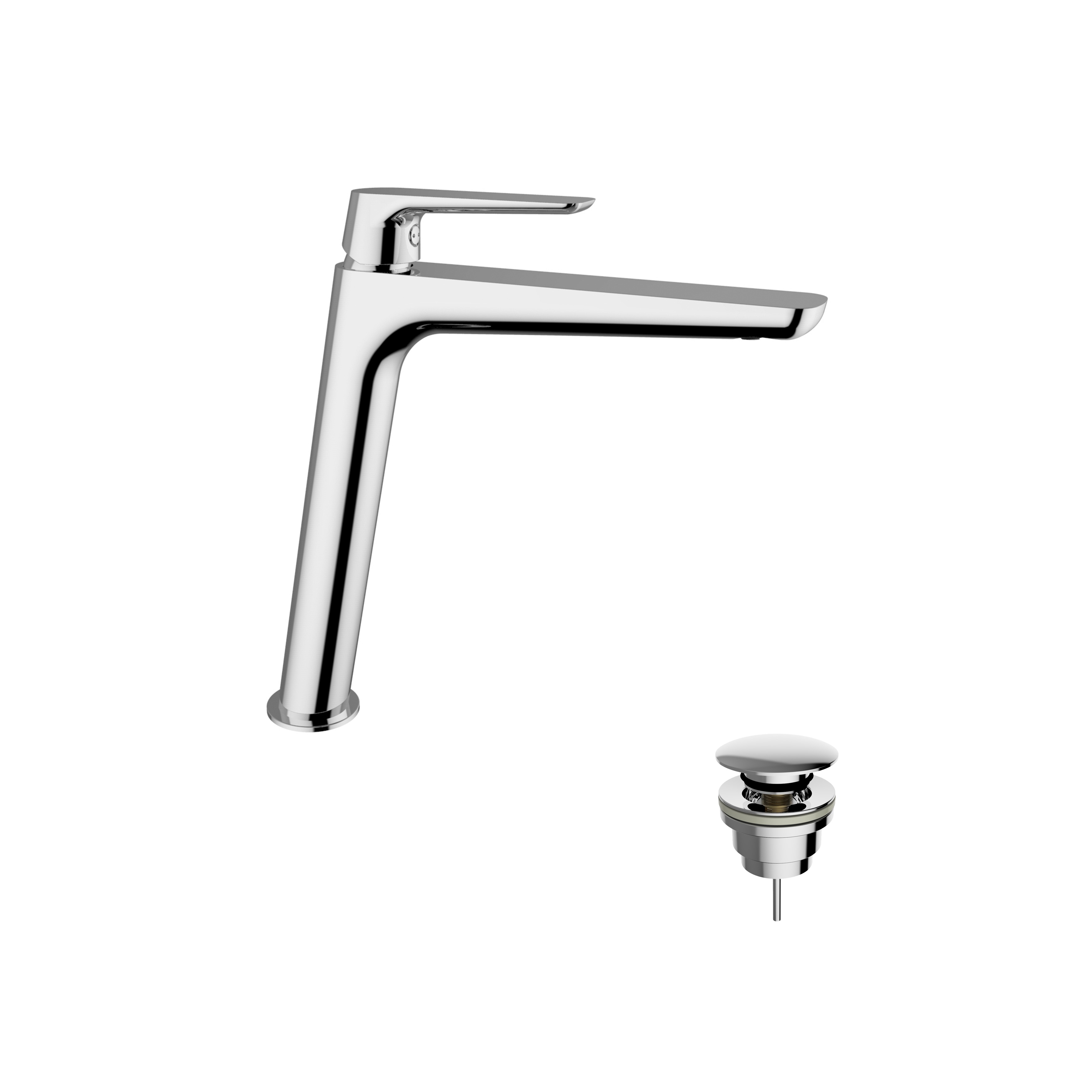 Miscelatore lavabo alto con scarico clic clac linea LIFESTYLE