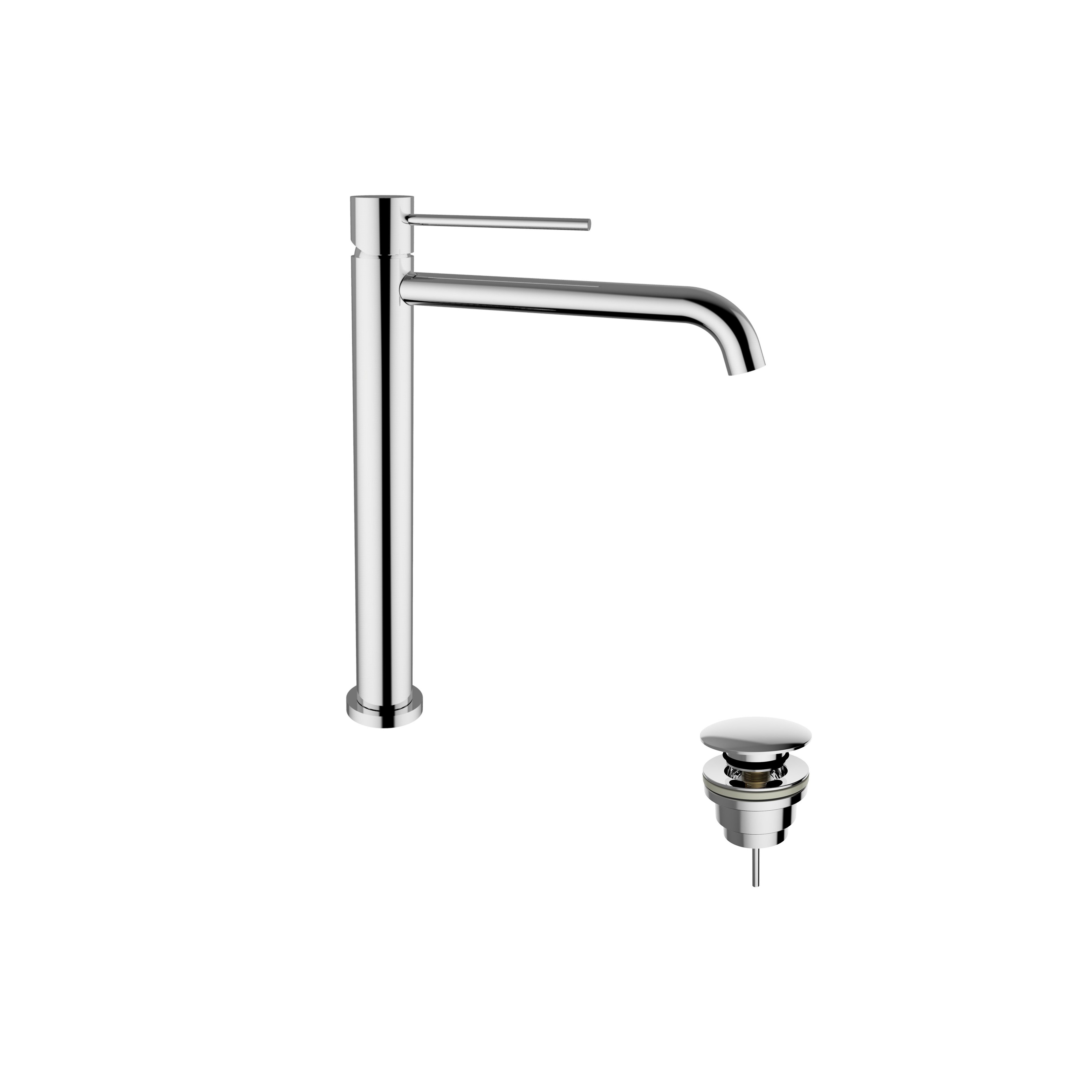 Miscelatore lavabo alto JABIL 25 con scarico clic clac