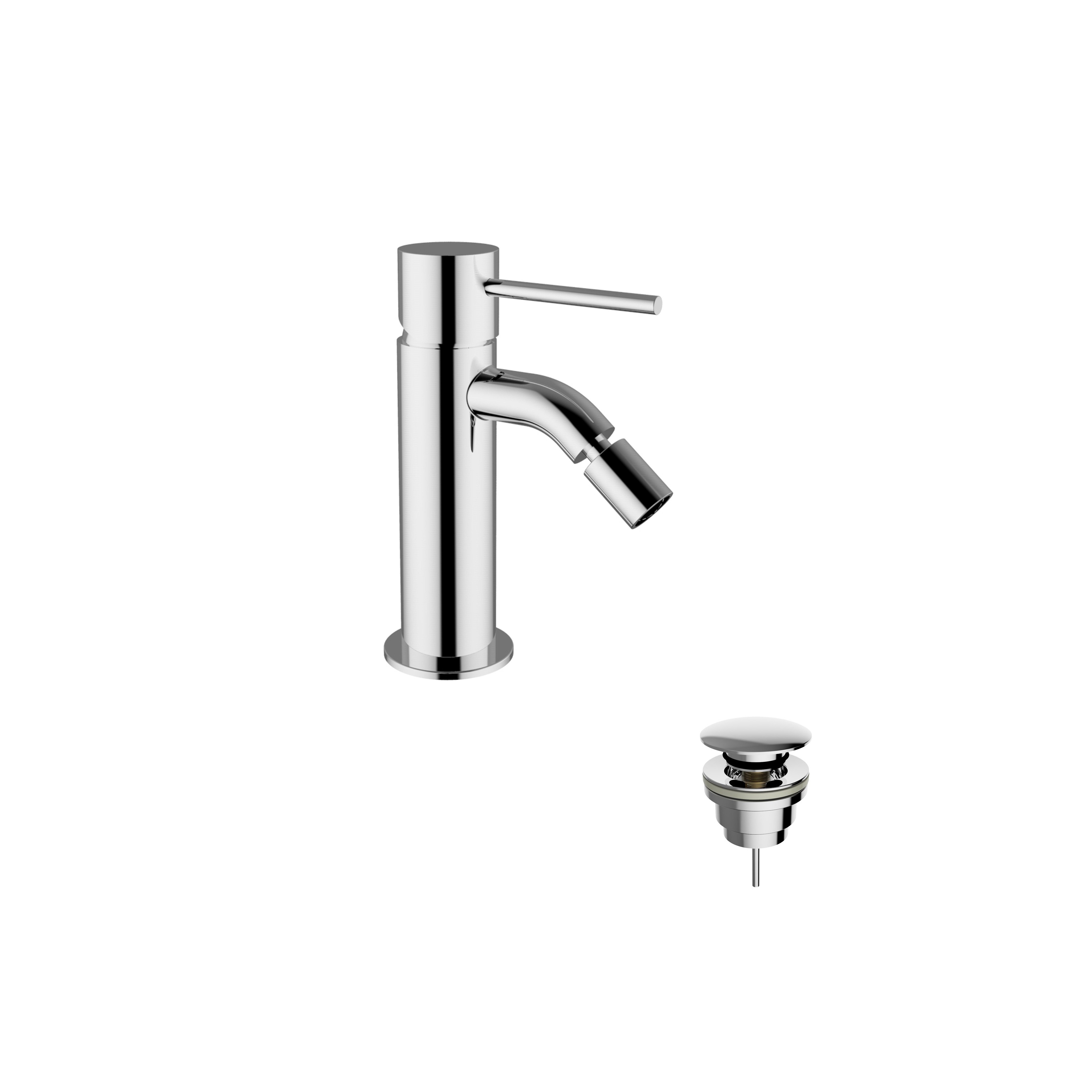 Miscelatore bidet JABIL 25 con scarico clic clac